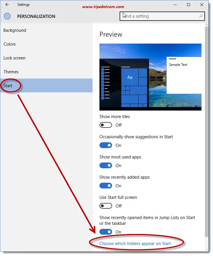 Add My Documents To The Start Menu In Windows 10