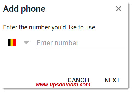 how to add your phone number to your google account