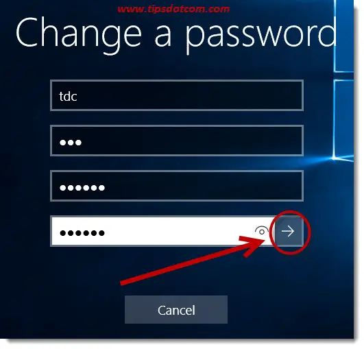 Change Your Password In Windows 10