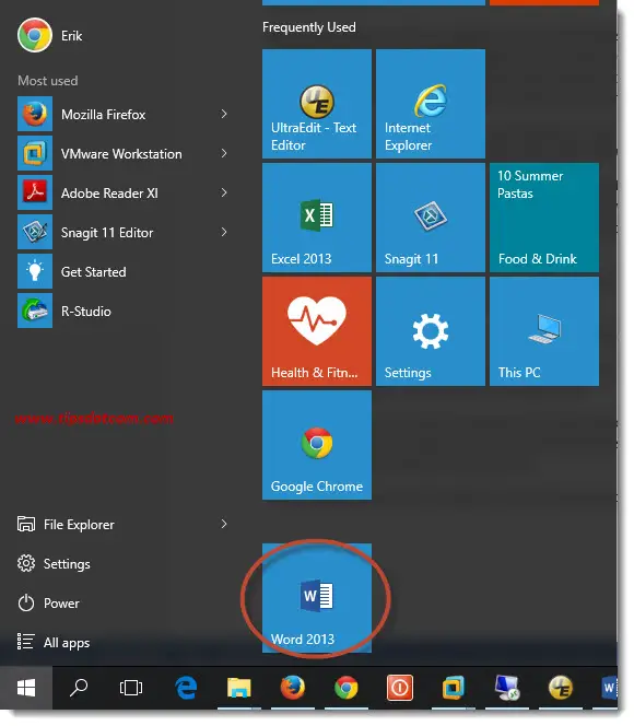 windows 10 start menu customize all apps missing