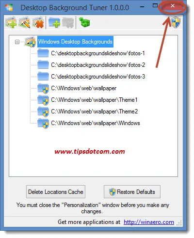 windows 10 background slideshow multiple folders