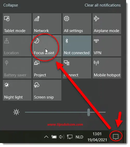 Disable Notifications in Windows 10 - Manage Notifications