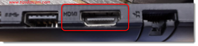 conexão HDMI no meu laptop