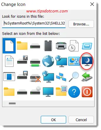 windows 10 microsoft outlook shortcut i cannot change icon