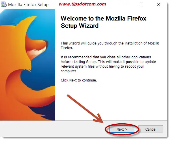 instaling Mozilla Firefox 115.0.2