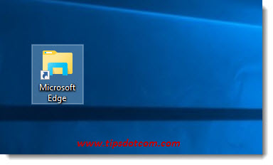 create a microsoft edge icon on desktop