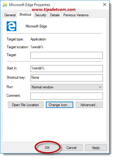 microsoft edge download shortcut