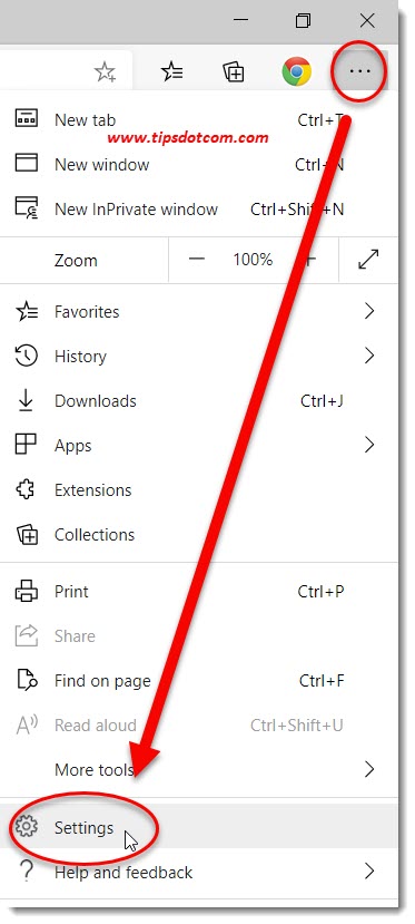 microsoft edge new tab settings