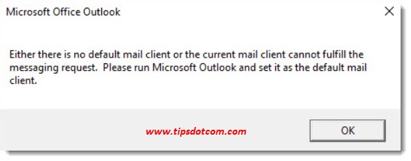 set microsoft outlook as default mail client windows 7