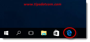 Picture of microsoft edge icon for windows 10
