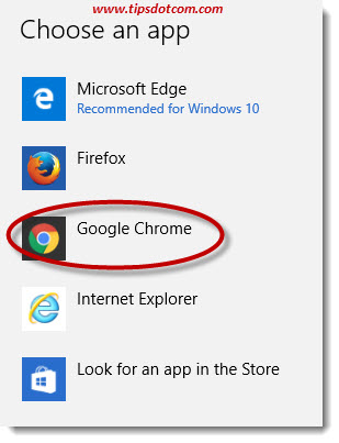 making chrome default browser windows 10