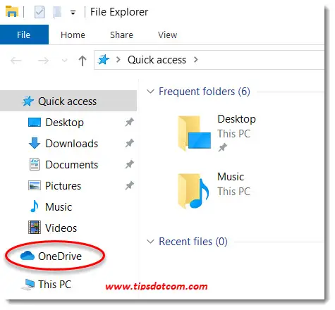 remove onedrive from file explorer
