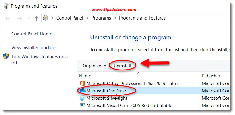 can i uninstall microsoft onedrive from windows 10