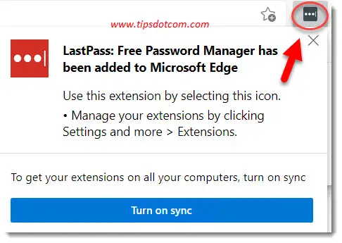 lastpass browser extension edge