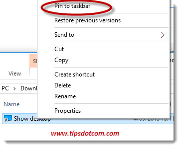 Windows 10 Show Desktop Icon - How To Get It