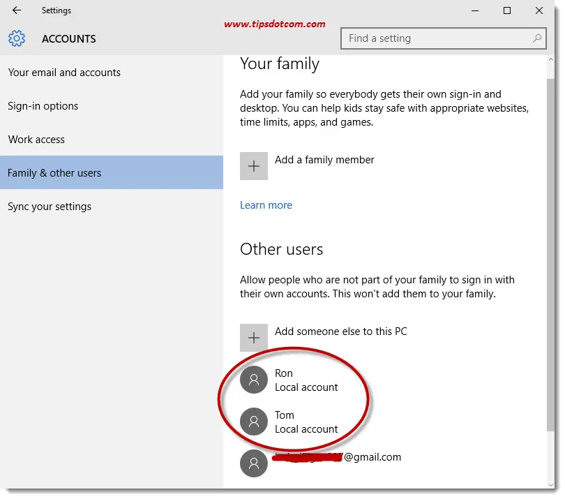 How To Add And Manage User Accounts In Windows 10 Tip