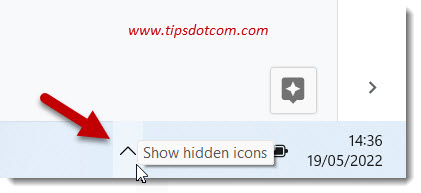 windows 11 taskbar corner overflow show all