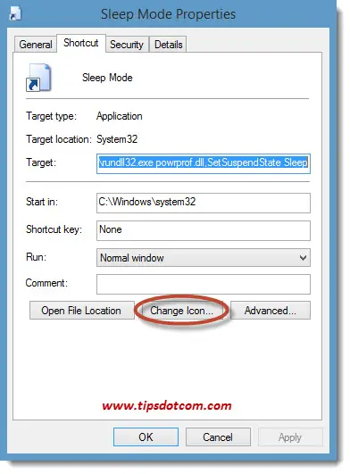 sleep mode windows 8